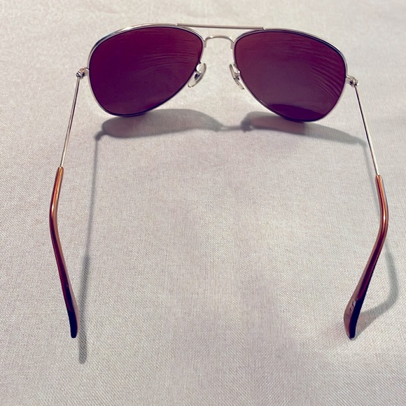 Ellison Aviator Style Men’s Women’s Gold Metal Mirror Lens Sunglasses & Case - Picture 7 of 10